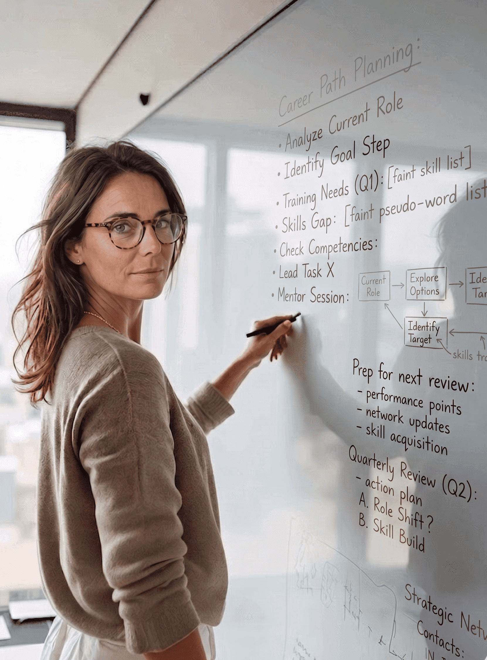 Profissional planejando carreira